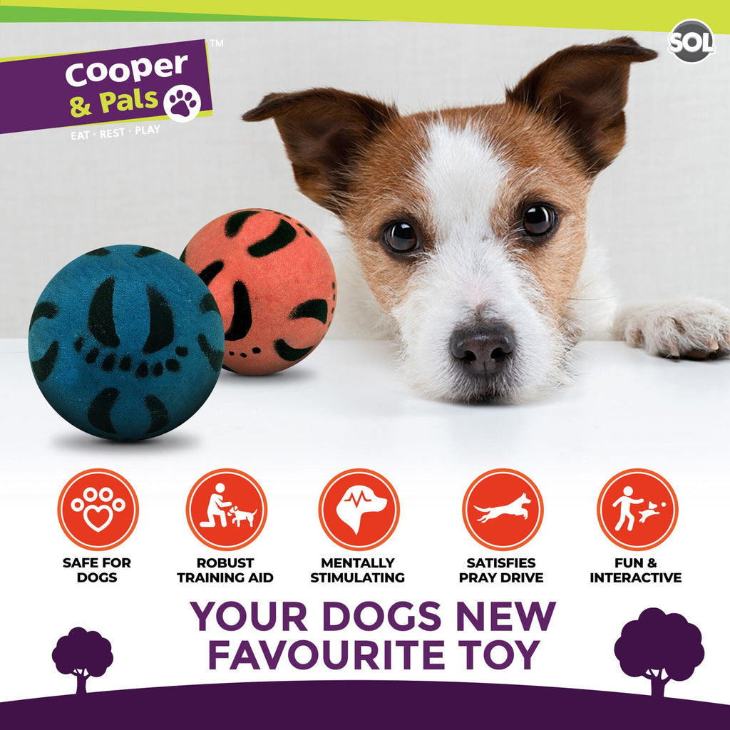 Cooper & Pals 24pk Bulk Rubber Balls, 60mm Strong & Durable Dog Balls, Soft and Bouncy Design, Perfect for Fetch, Chewing, and Playtime, Pet-Friendly Materials For Active Dogs, Training Outdoor Fun