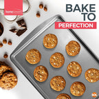 Oven Tray Set 38 x 25cm | Roasting Pan Baking Steel Sheet | 4 Pack