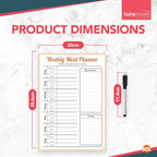 Magnetic Weekly Meal Planner | Reusable Fridge Board | 2 Pack