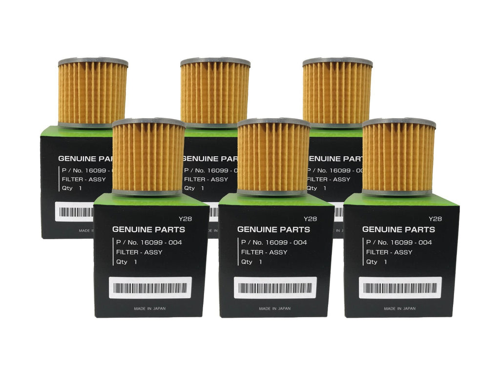 6 Pack of Kawasaki 16099-004 Genuine Oil Filter New OEM