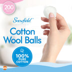 Cotton Wool Balls Makeup Nails Cleaning | 200 Pack