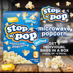 Microwave Popcorn Salted 85g | Movie Snack Bags | 12 Pack