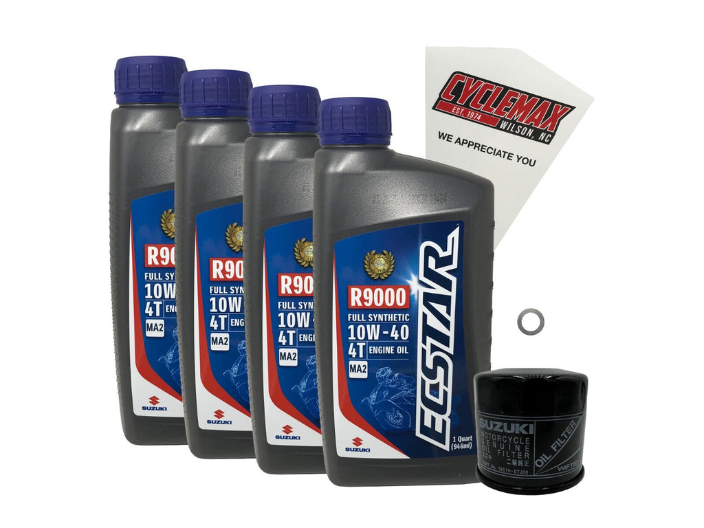 Suzuki Ecstar Full Synthetic Oil Change Kit for 2007-2011 GSX-1250