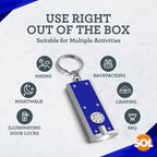 LED Keychain Mini Torch | Ultra Bright Pocket Camping Light | 10 Pack