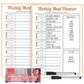 Magnetic Weekly Meal Planner | Reusable Fridge Board | 2 Pack