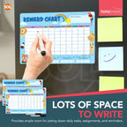 Magnetic Reward Chart for Kids | Behaviour & Chore Tracker | 2 Pack