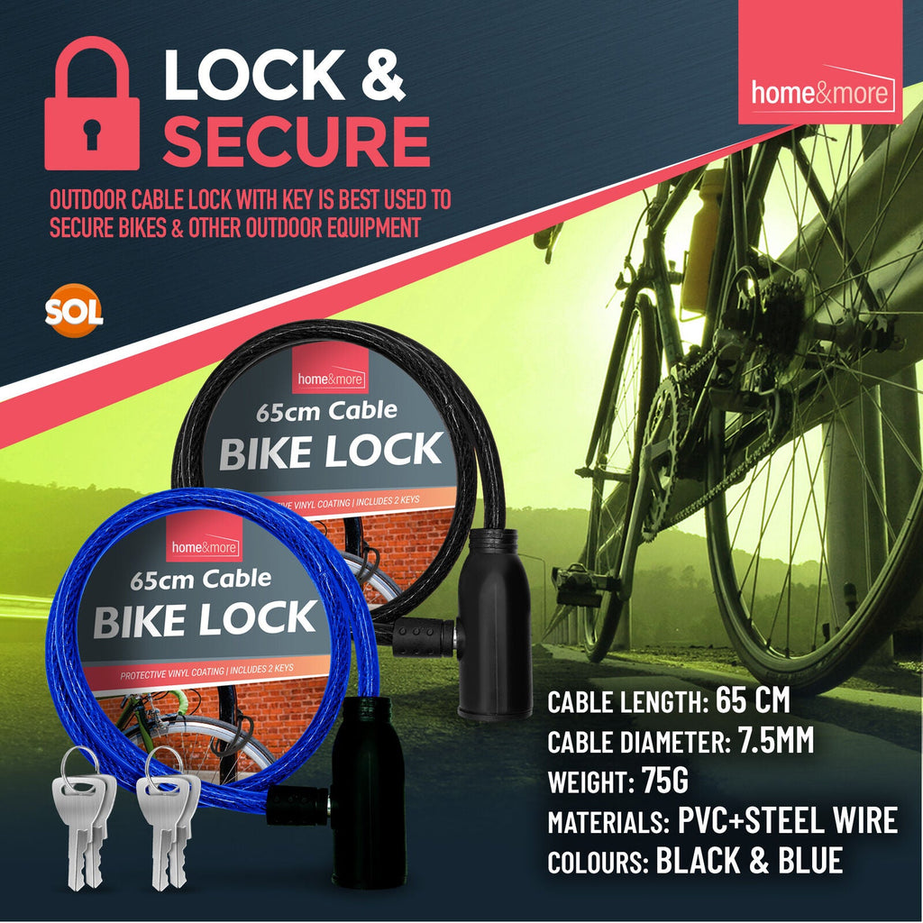 Bike Lock Cable Heavy Duty Steel Security Chain | 650mm