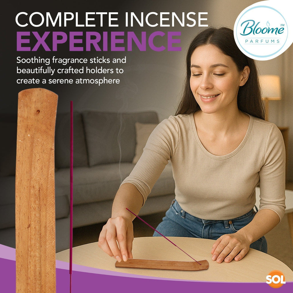 Incense Sticks with Holder | Assorted Fragranced Long Burning | 200 Pack