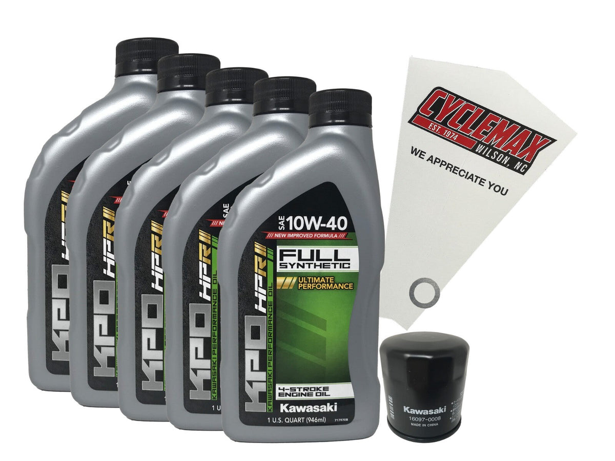 Kawasaki KPO Full Synthetic Oil Change Kit for 2008-2022 CONCOURS 14
