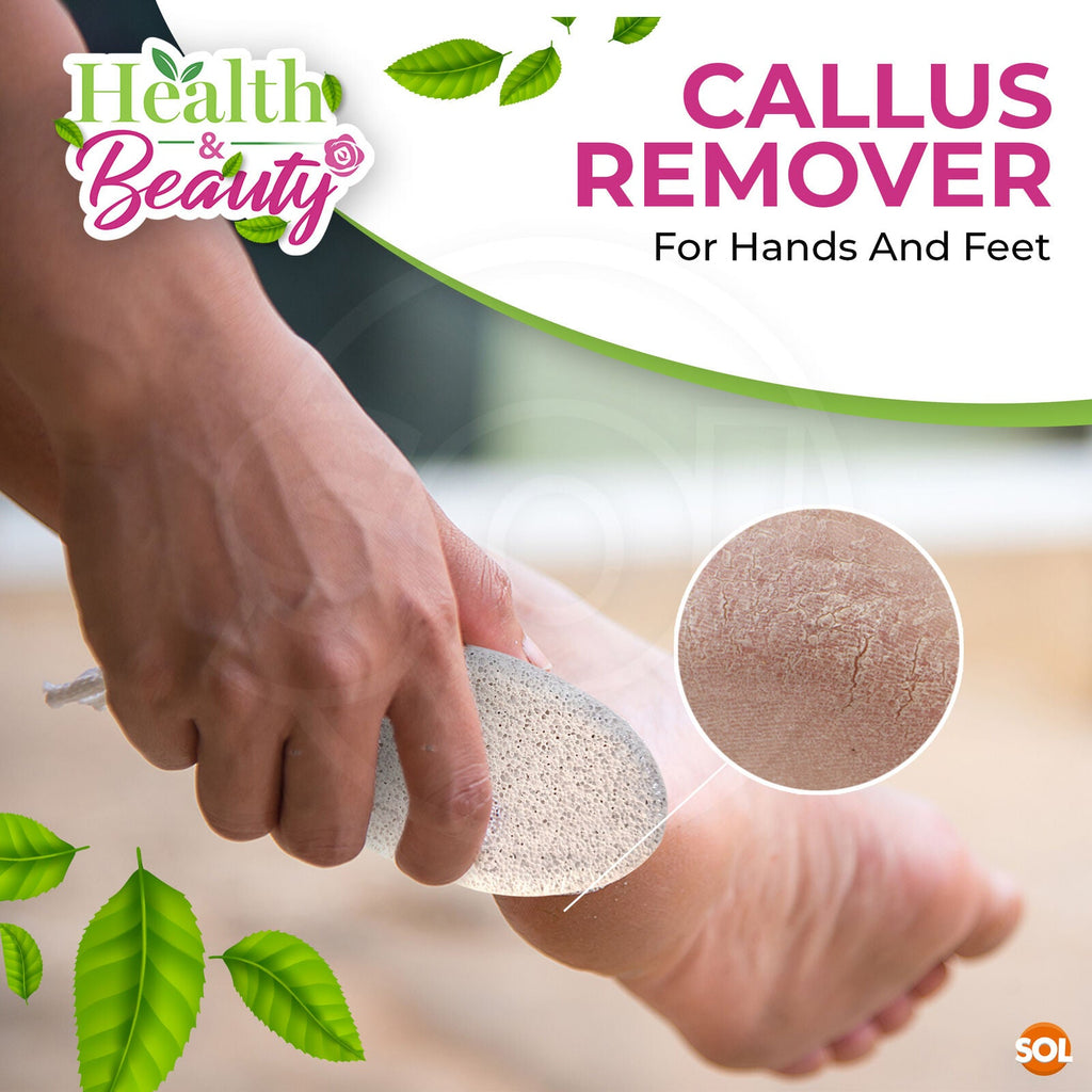 Natural Pumice Stone | Foot Callus Remover Exfoliate Skin | 2 Pack