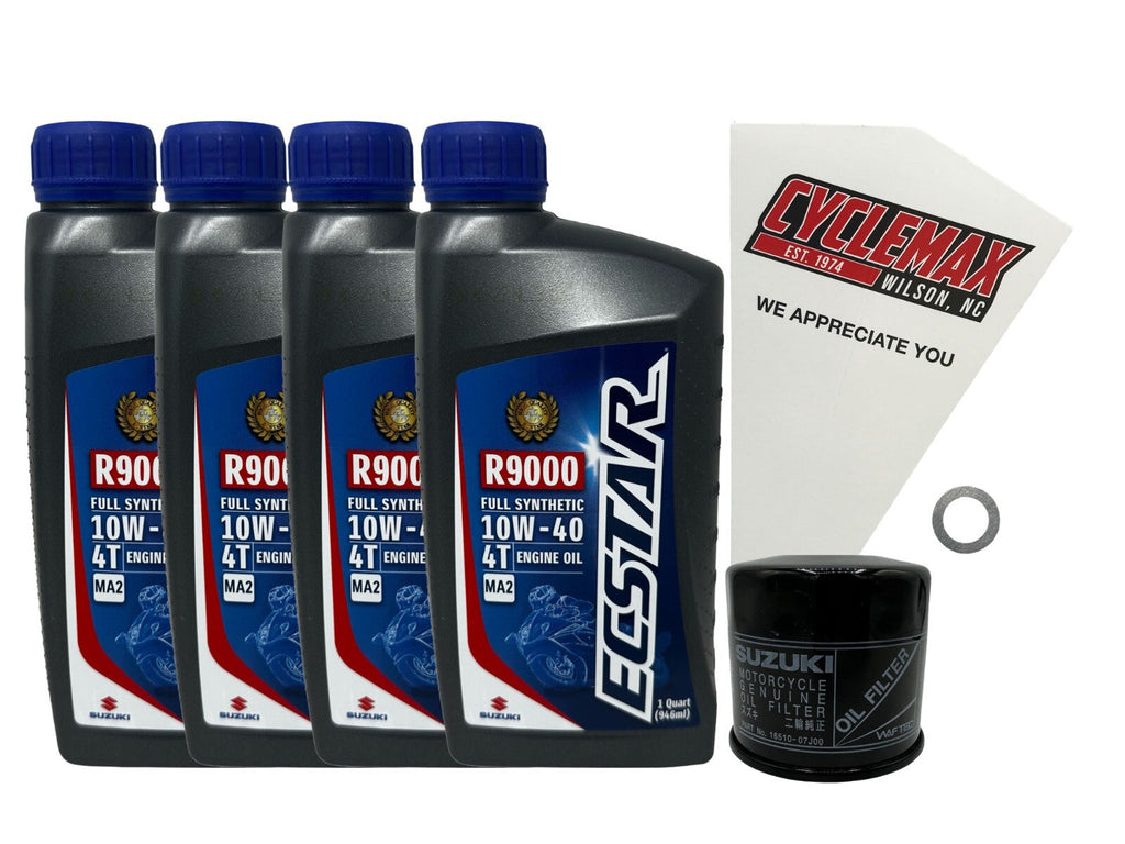 Suzuki Ecstar Full Synthetic Oil Change Kit for 2002-2022 VL800