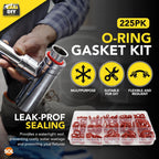 Rubber O Ring Seal Set 225 Piece Kit Assorted