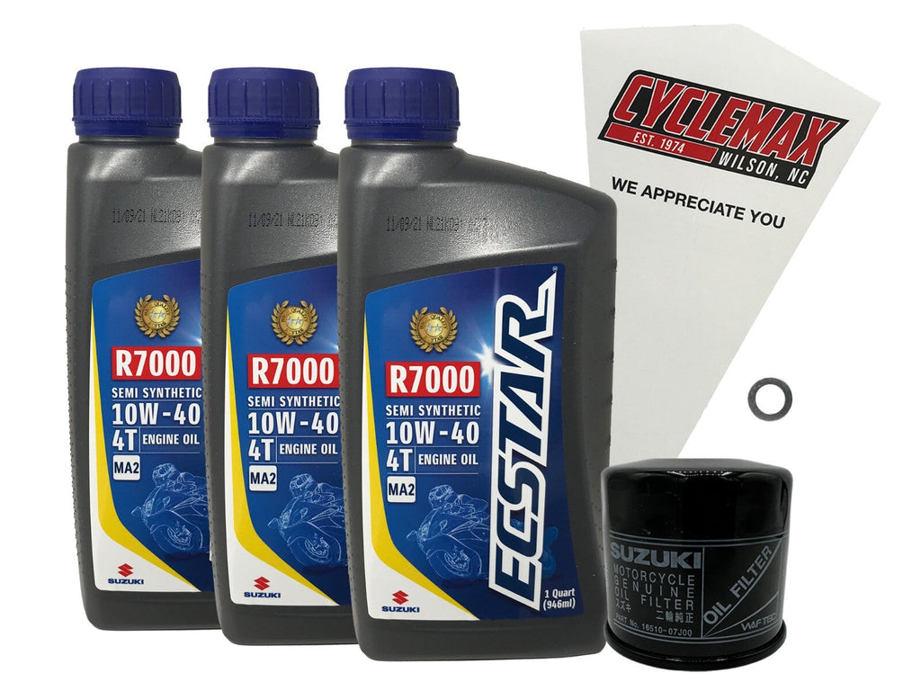 Suzuki Ecstar Semi-Synthetic Oil Change Kit for 2001-2008 SV650