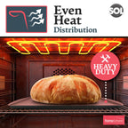 Oven Tray Set 38 x 25cm | Roasting Pan Baking Steel Sheet | 2 Pack