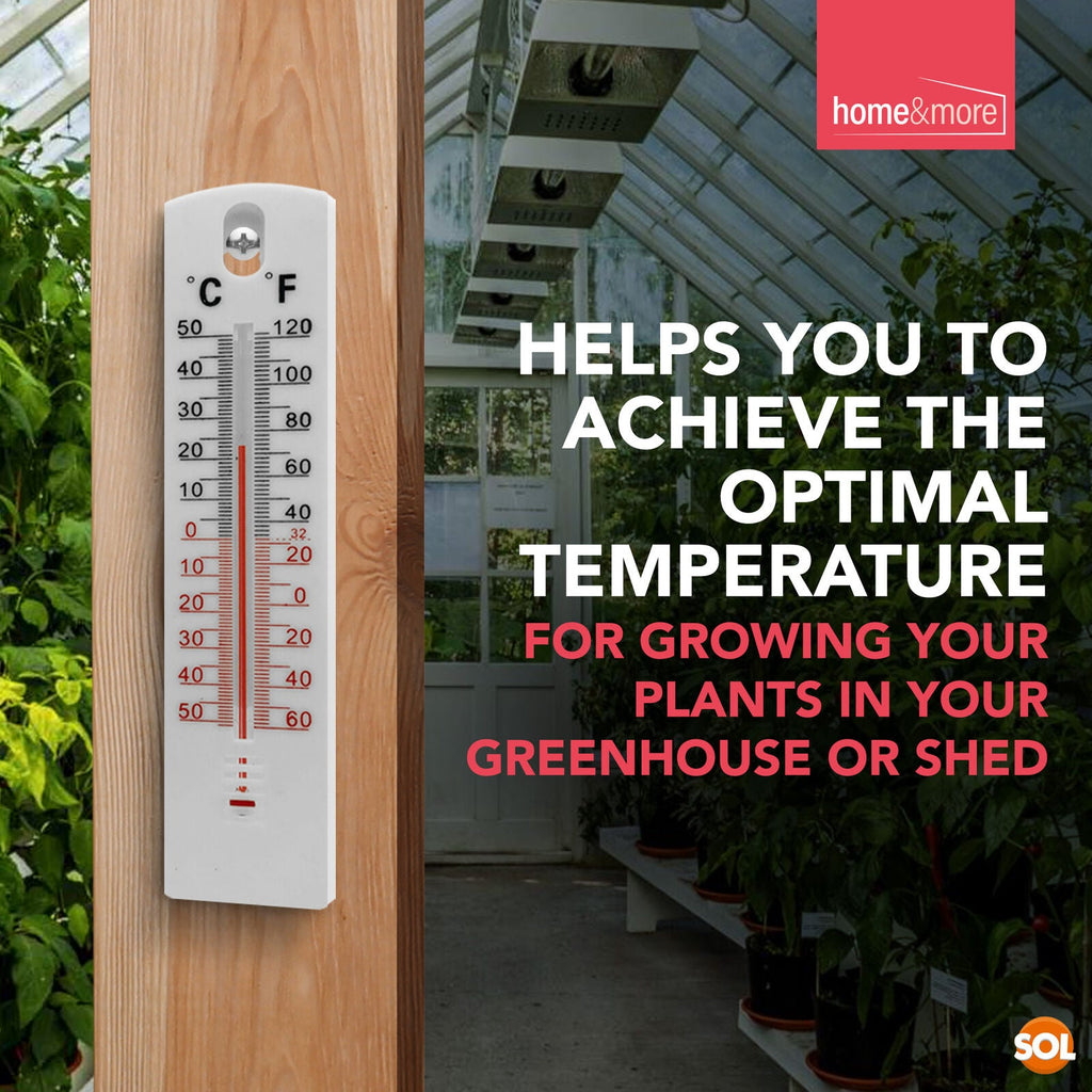 Wall Thermometer Indoor Outdoor Home Office Garden Greenhouse | 2 Pack