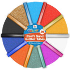 Coloured Craft Sand & Glitter Set 30 Pot Tubes Assorted