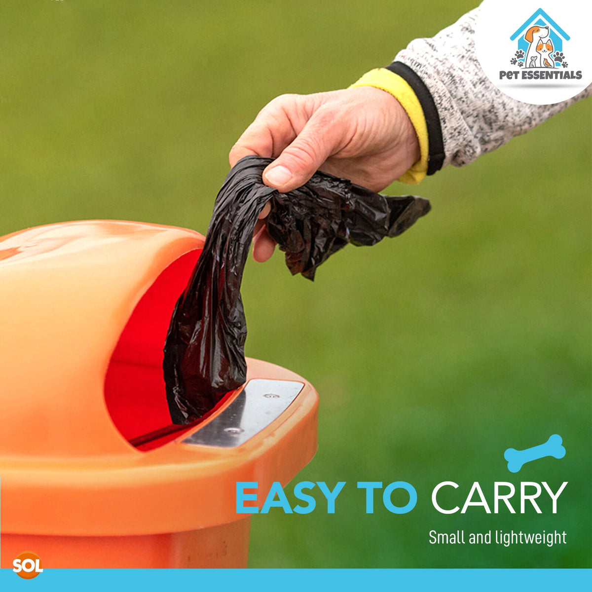 Doggy Bags | Extra Strong Easy Tie Pet Waste Bags | Large