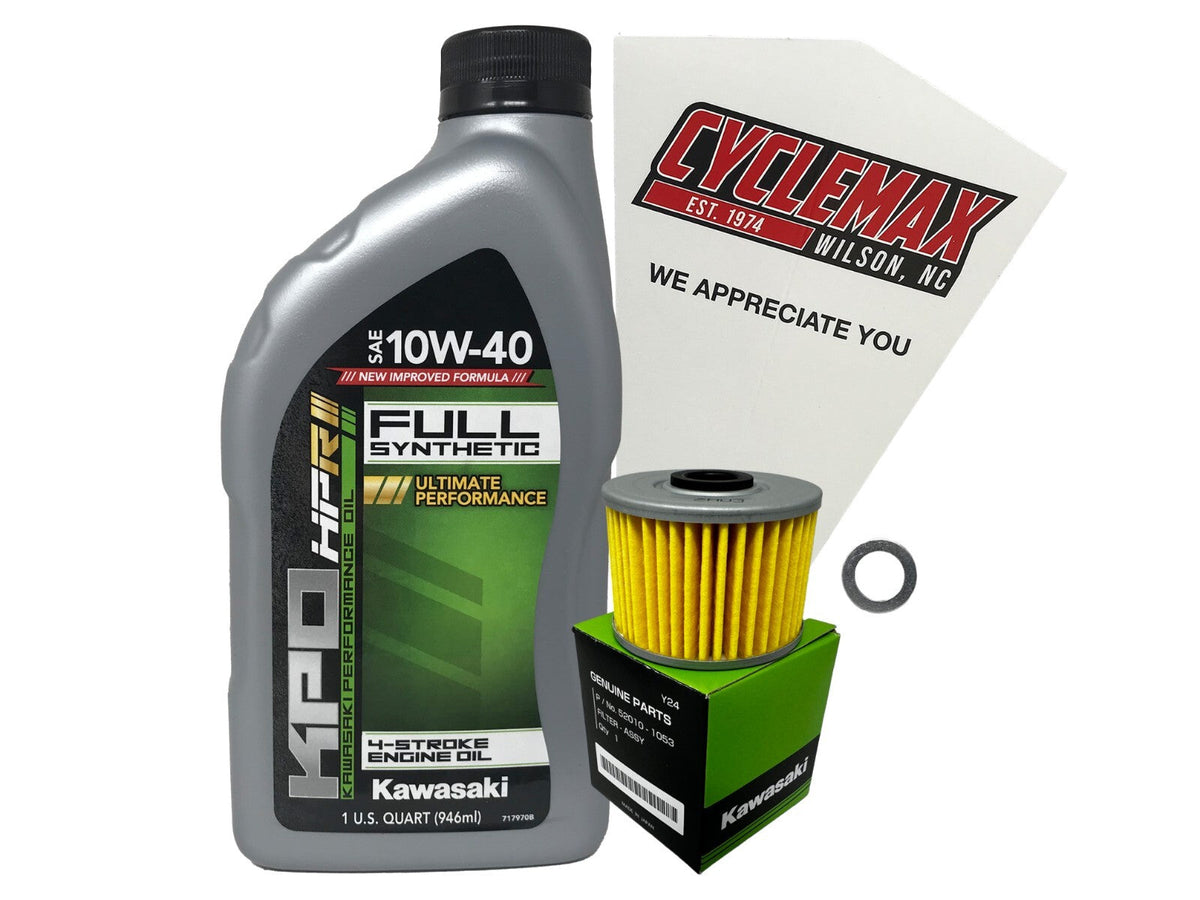 Kawasaki KPO Full Synthetic Oil Change Kit for 2017-2023 Z125 PRO