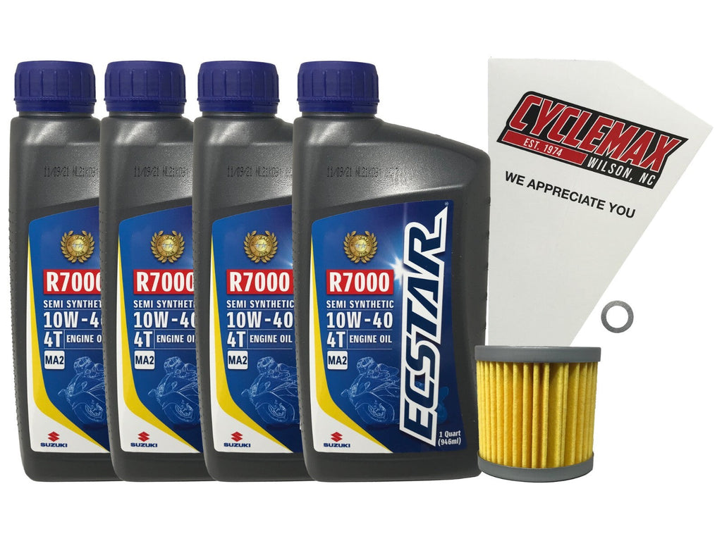 Suzuki Ecstar Semi-Synthetic Oil Change Kit for 2011-2022 VZR1800