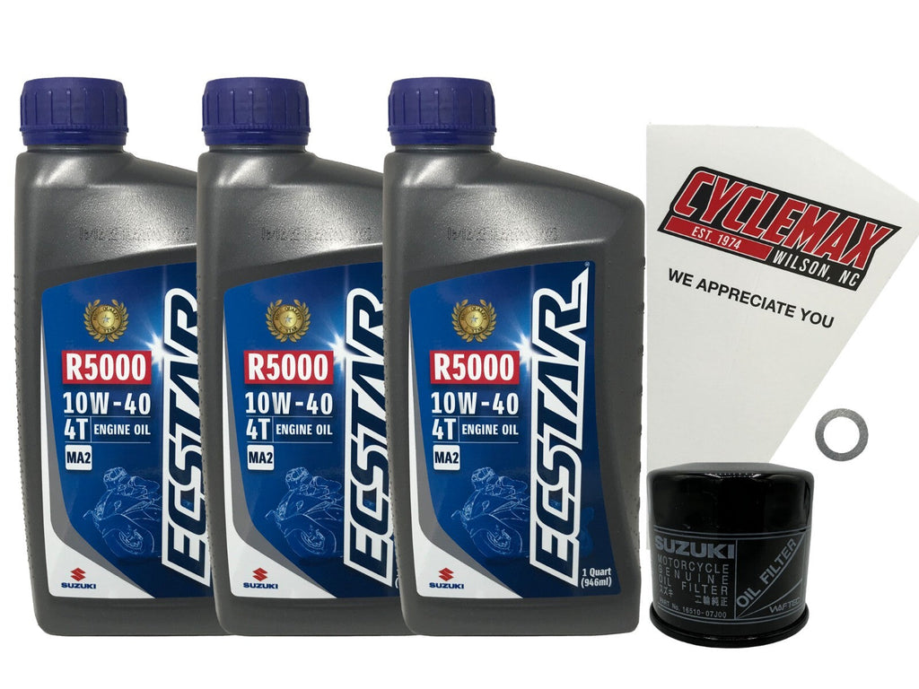 Suzuki Ecstar Standard Oil Change Kit for 2004-2025 V-STROM 650