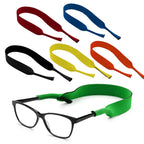 SOL 6pk Sports Glasses Straps, Neoprene Neck Lanyard for Sunglasses and Eyewear Accessories, Secure Cord for Men and Women Ideal for Active Sports, Floats in Water, Perfect for Outdoor Activities