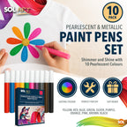 Fabric Paint Pens | Acrylic Marker for Paper Wood Canvas | 10 Pack
