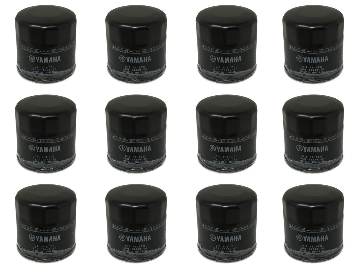 Yamaha Genuine OEM Oil Filter 5GH-13440-80-00 replaces 5GH-13440-61 - 12 Pack