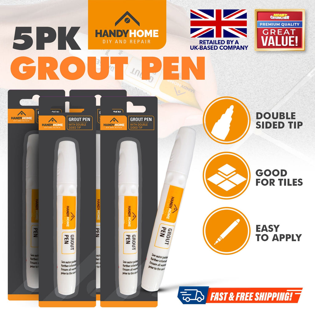 2 - 6 White Tile Grout Pen | Kitchen Bathroom Waterproof Marker_SOL