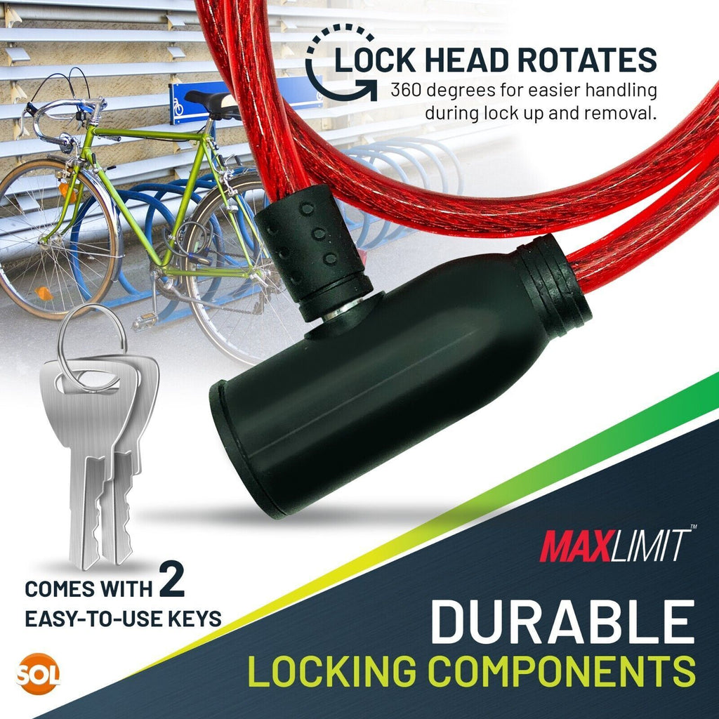 Bike Lock Cable Heavy Duty Steel Security Chain | 650mm