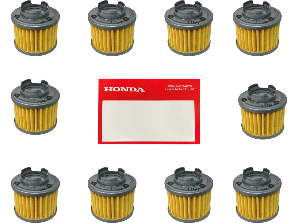Honda Genuine OEM 15412-HB6-003 OIL FILTER 86-87 TRX125 ATC125M - 10 Pack