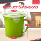 Microwave Soup Mug 700ml | Airtight Porridge Bowl Cup | 24 Pack