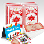Playing Cards | Plastic Coated Professional Poker Deck | 4 Pack