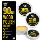 Wood Polish Furniture Wax 90ml | Protective Shine for Tables & Cabinets | 3 Pack