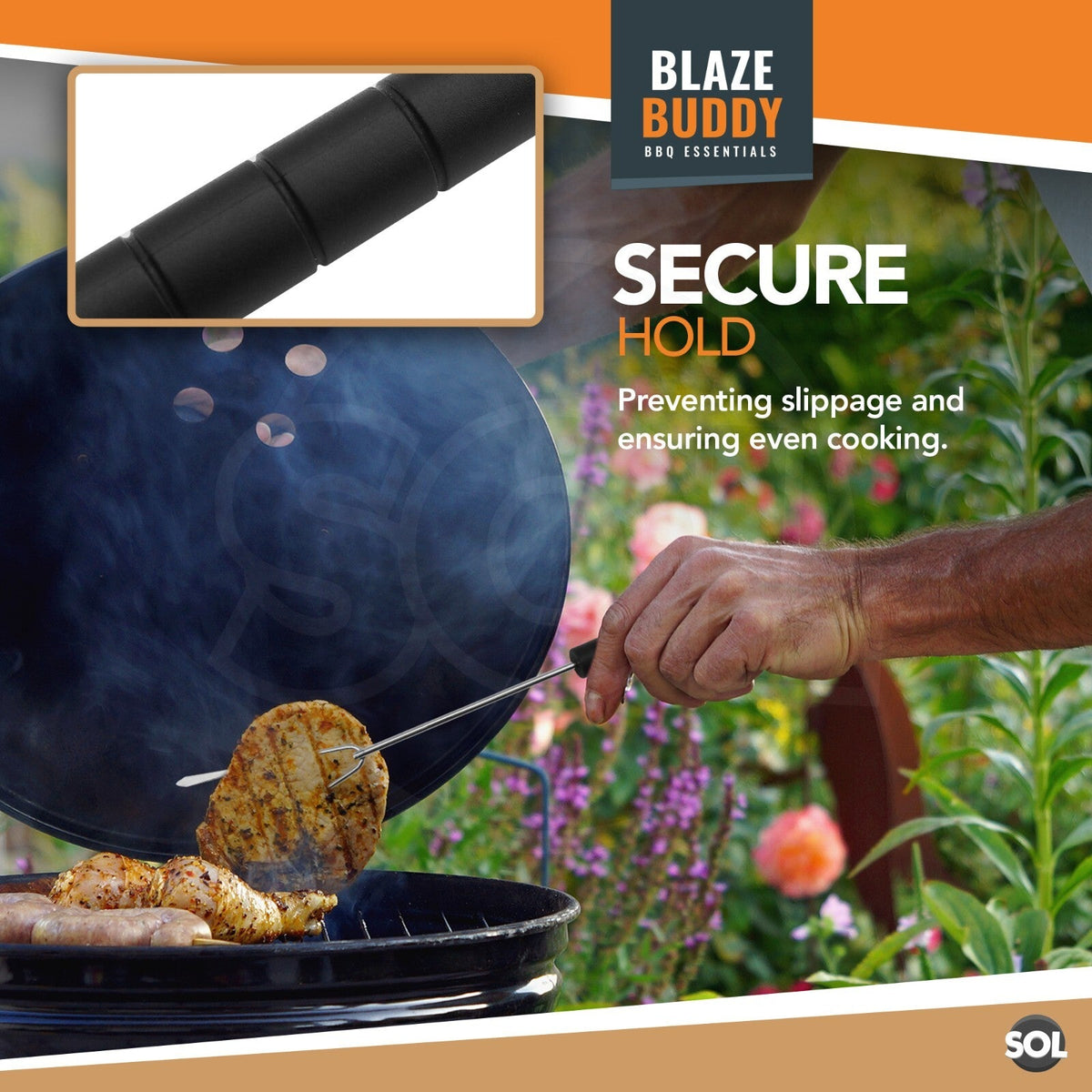BBQ Fork Stainless Steel | Grill Meat Roasting Stick