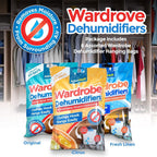 Hanging Wardrobe Dehumidifier Bags | Moisture & Mould Absorber