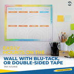 SOL Weekly Planner Pad for Scheduling & Time Management, 52 Sheets Tear-Off Design, 27x19cm Oraganises Schedules, Academic Planning, Personal Journal & Meal Plans, Ideal for Desk, Office and Home Use