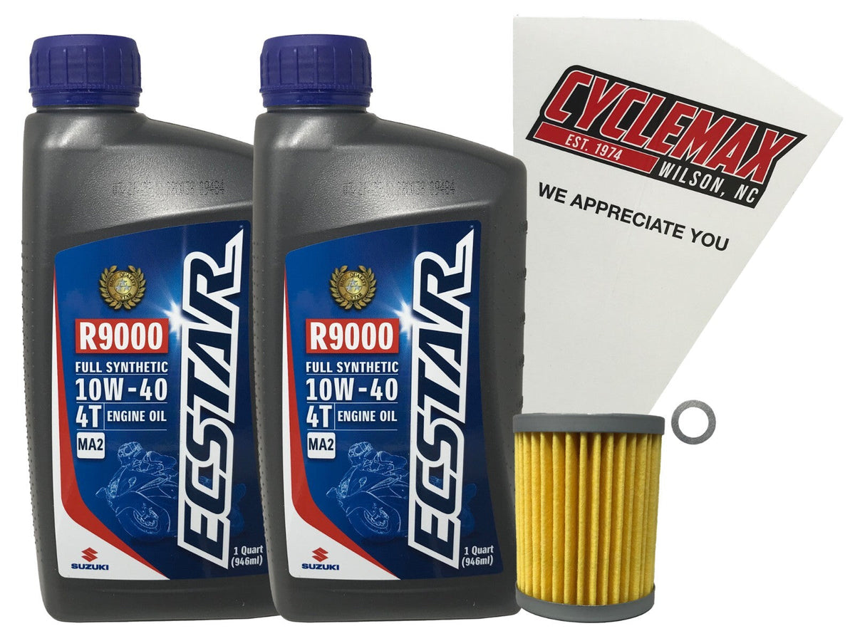 Suzuki Ecstar Full Synthetic Oil Change Kit for 2003-2006 AN-400 BURGMAN