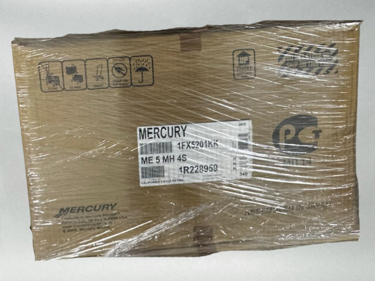 Mercury 5hp Tiller FourStroke Outboard Motor, 15" Shaft Model ME 5MH