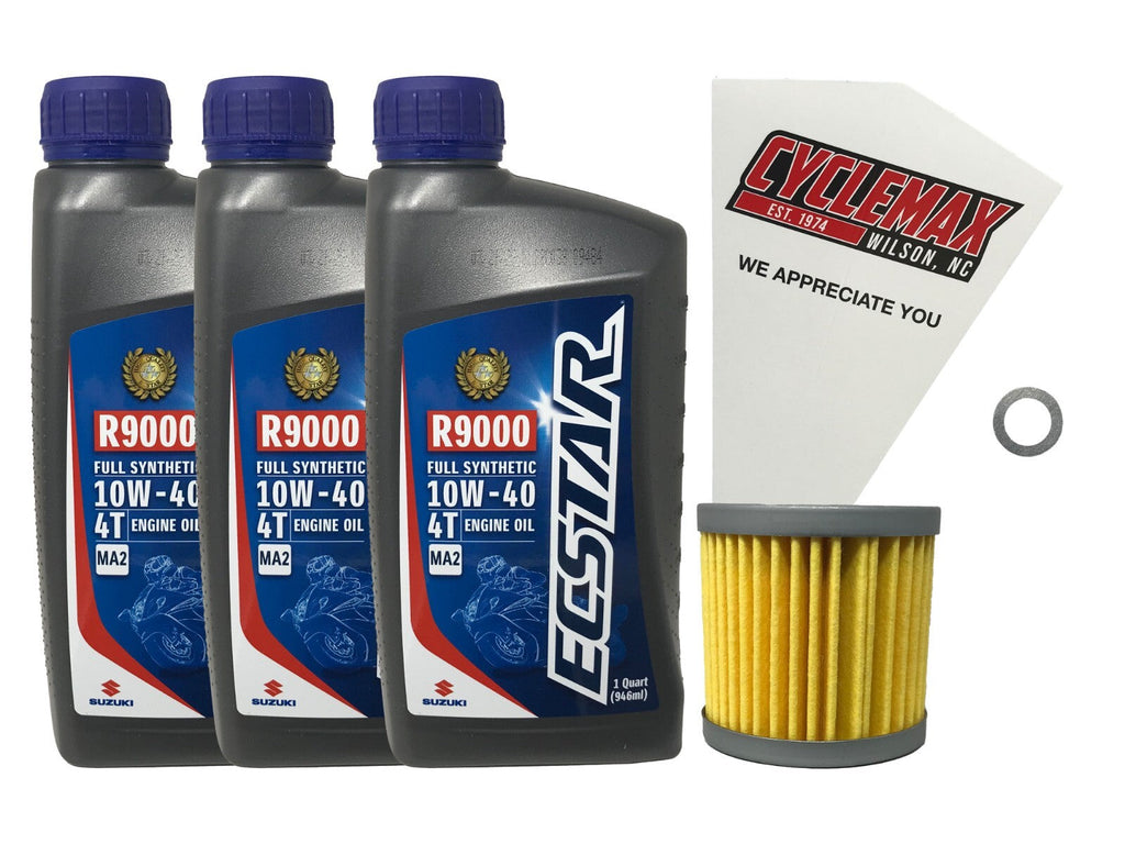 Suzuki Ecstar Full Synthetic Oil Change Kit for 2004-2013 LT-Z400 QUADSPORT
