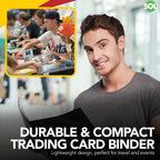 Trading Card Binder 4 Pocket Album Folder | 96 Holder & 100 Sleeves