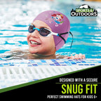 Kids Swimming Cap | Waterproof Fabric Swim Hat for Boys & Girls