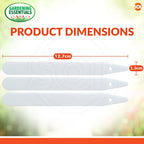 White Plastic Plant Labels Sticks | Waterproof Garden Name Tags 100 Pack