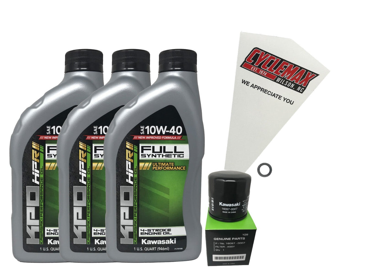 Kawasaki KPO Full Synthetic Oil Change Kit for 2006-2023 BRUTE FORCE 650