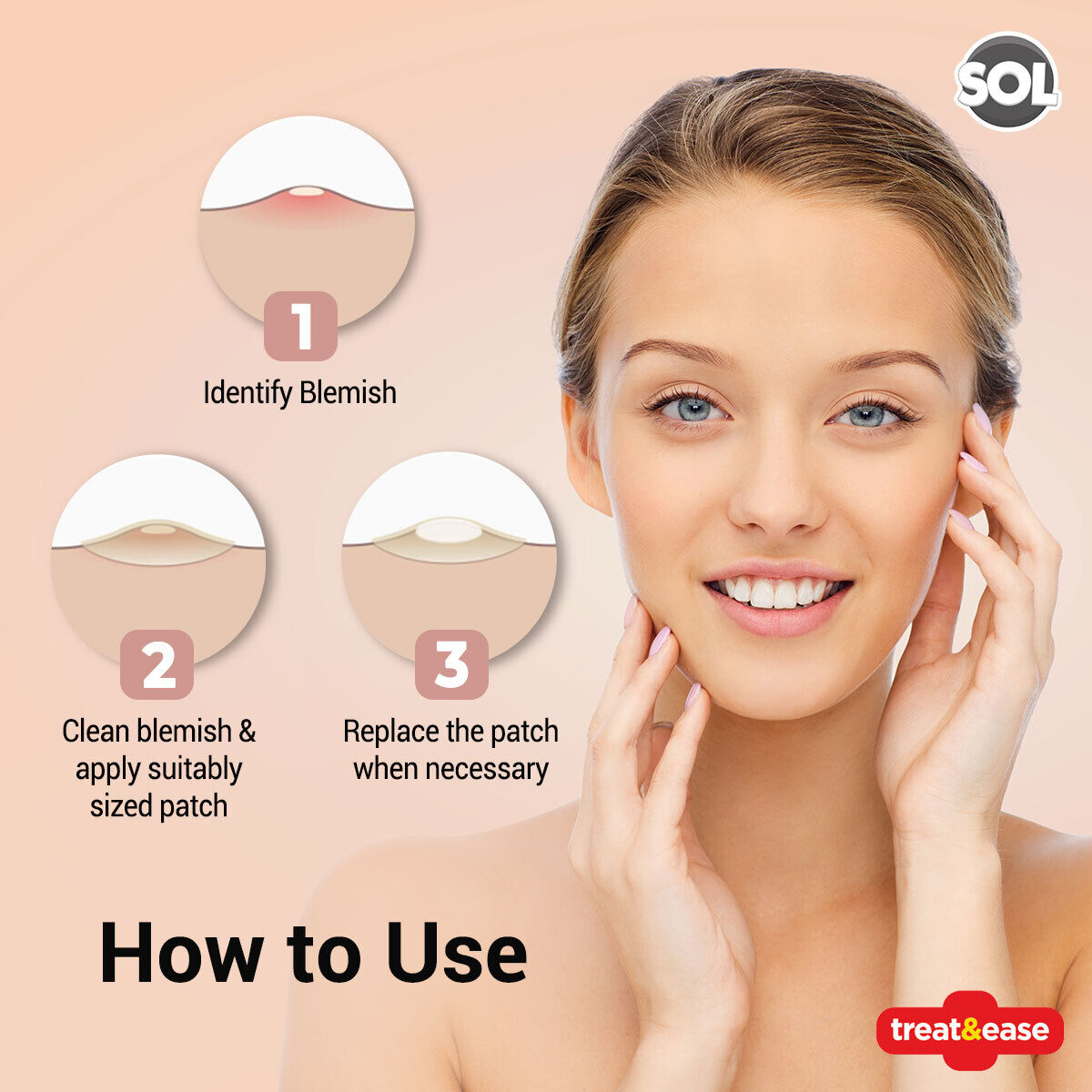 Cold Sore Patches | Acne Spot Pimple Hydrocolloid Breathable | 72 Pack