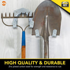 Tool Hooks & Screws | Garage Wall Bike Storage | 30 Pack