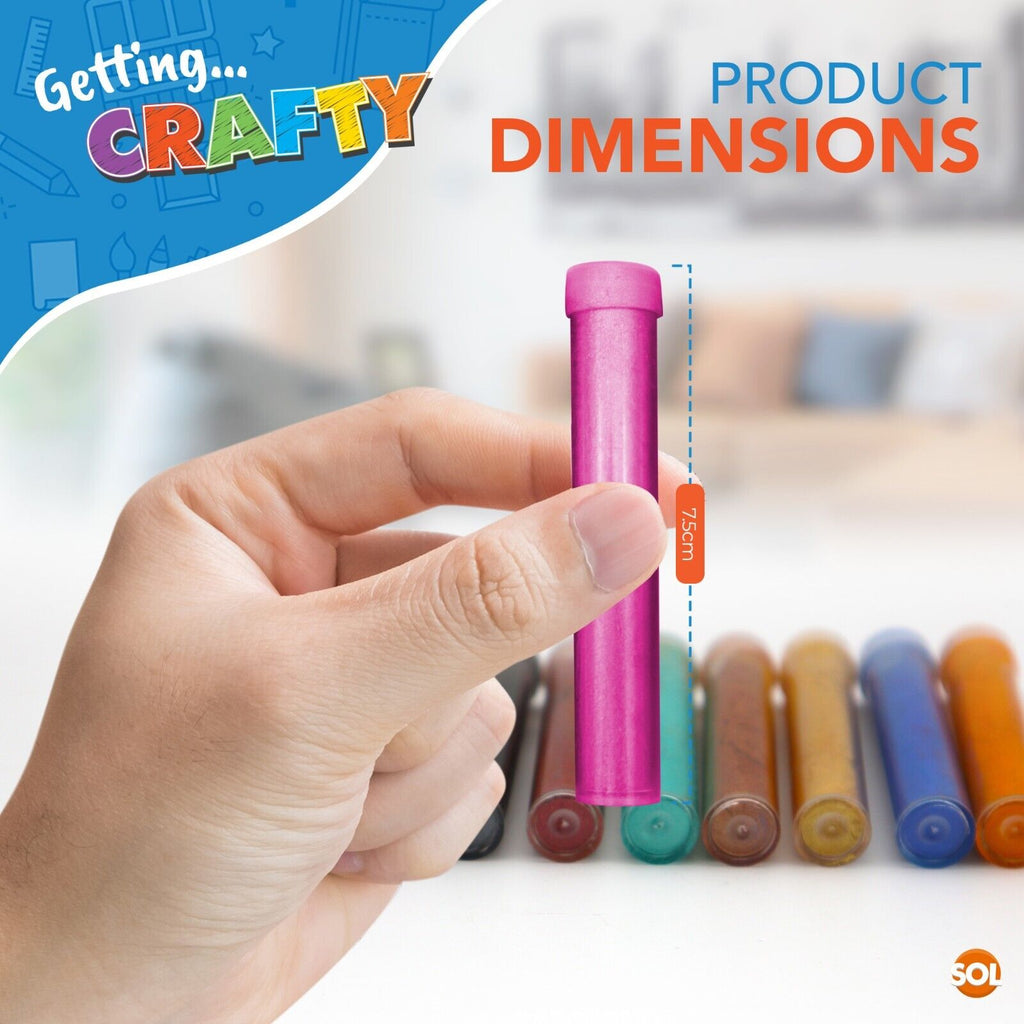 Coloured Craft Sand & Glitter Set 30 Pot Tubes Assorted