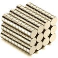 Small Strong 6mm & 3mm Magnets For Fridge & Whiteboard | Neodymium Round | 119 Pack