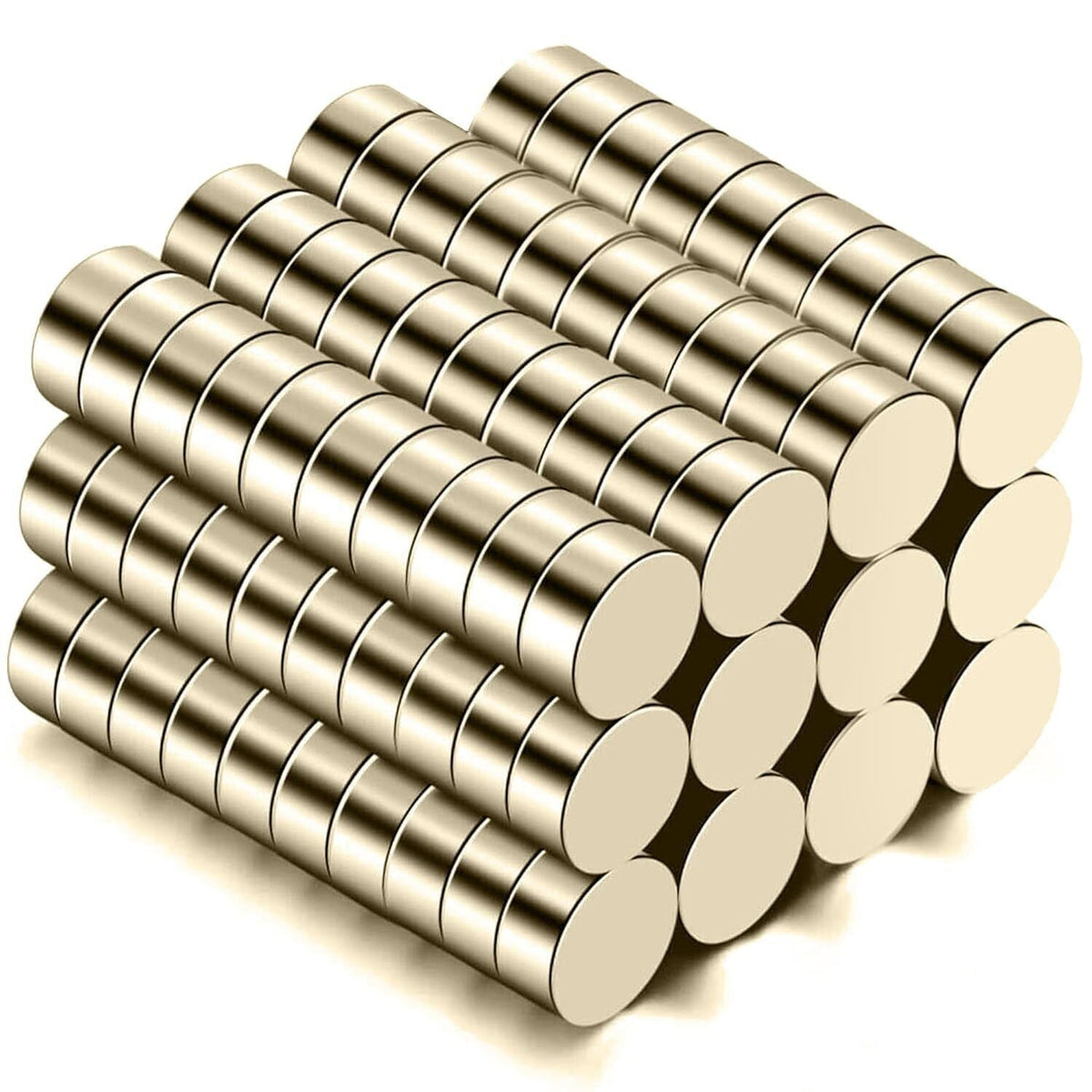 Small Strong 6mm & 3mm Magnets For Fridge & Whiteboard | Neodymium Round | 119 Pack
