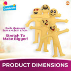 Yellow Stretchy Men | Party Bag Fillers Kids Fun Toys | 60 Pack