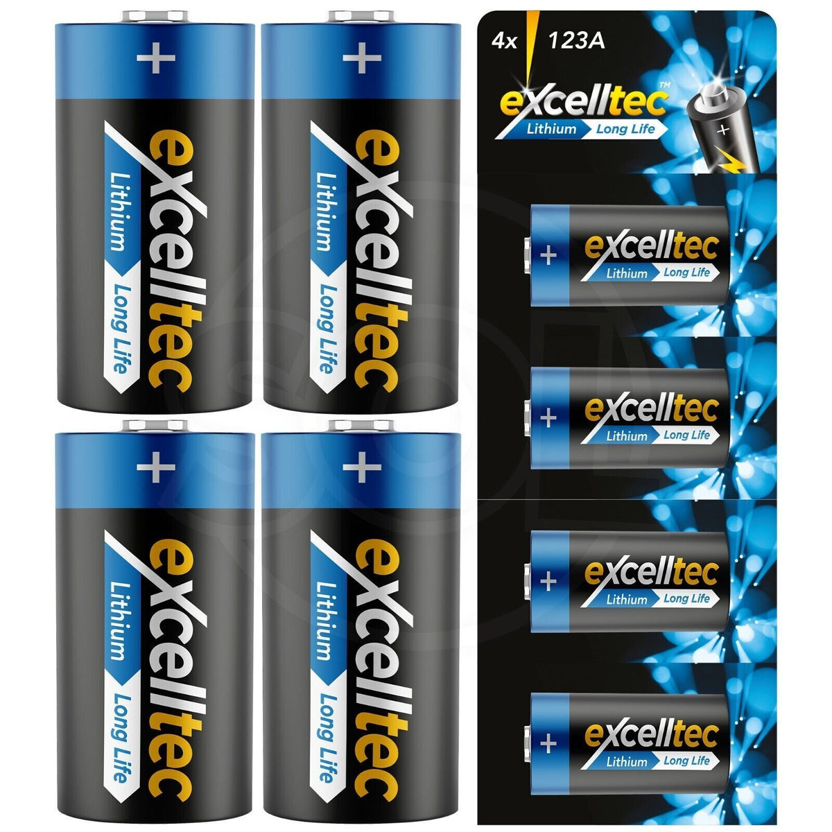 CR123A 3V Lithium Battery | High Capacity Camera Batteries | 4 Pack